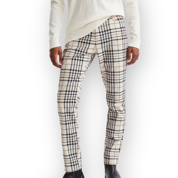 H&M Other - H&M Skinny Fit Plaid Twill Pants